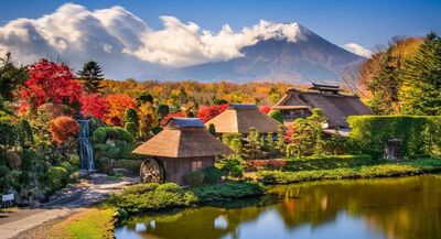 Village ancien d'Oshino Hakkai - Japon (Photo d'illustration)